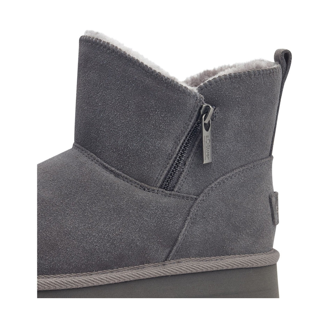 graphite casual closed booties