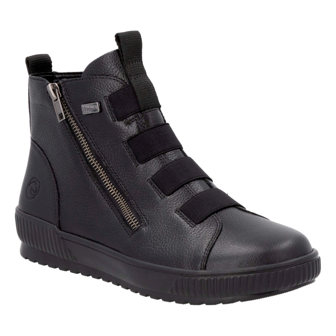 black casual closed ladies mid height boots