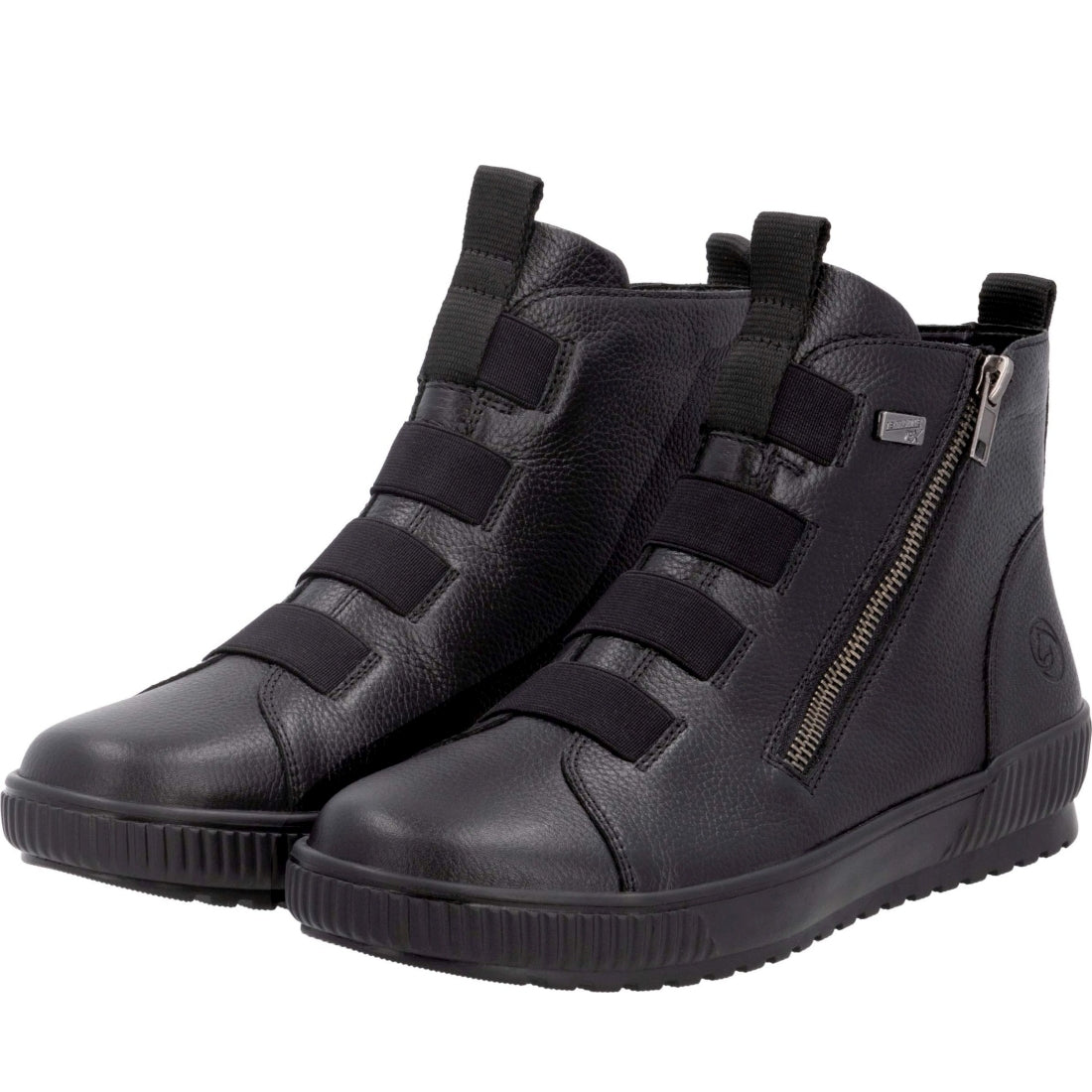 black casual closed ladies mid height boots