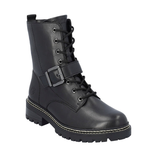 black casual closed ladies mid height boots