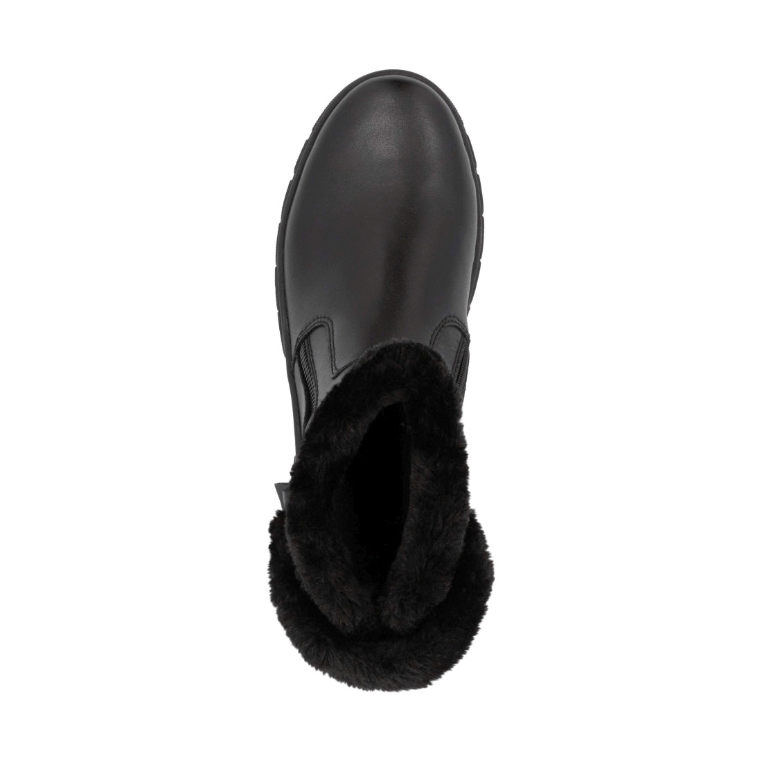 black casual closed ladies mid height boots