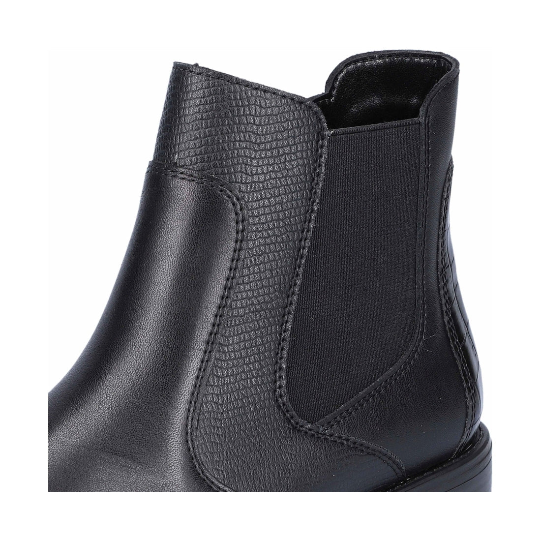 black casual closed ladies mid height boots