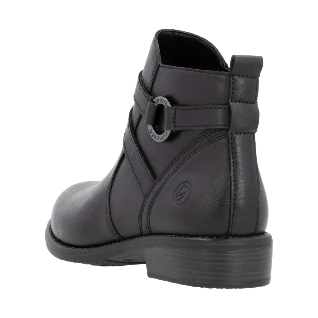 black casual closed ladies mid height boots