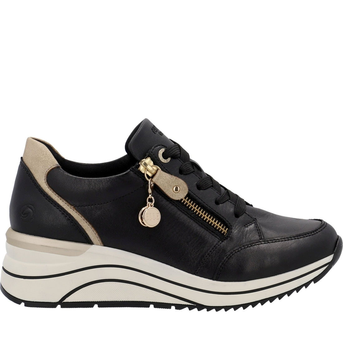 black casual closed ladies shoes