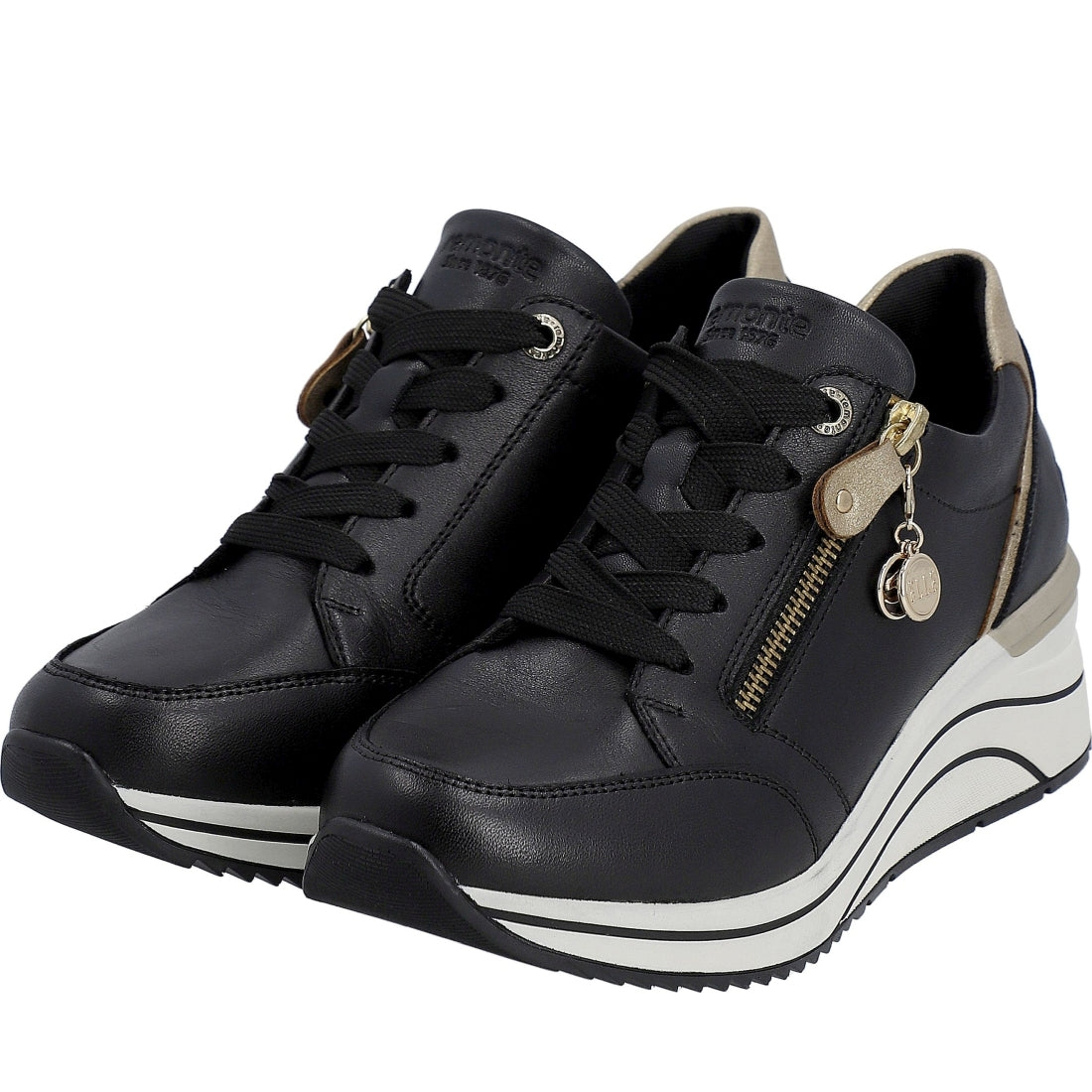 black casual closed ladies shoes