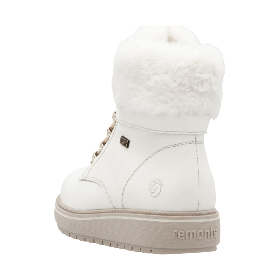 white casual closed ladies mid height boots