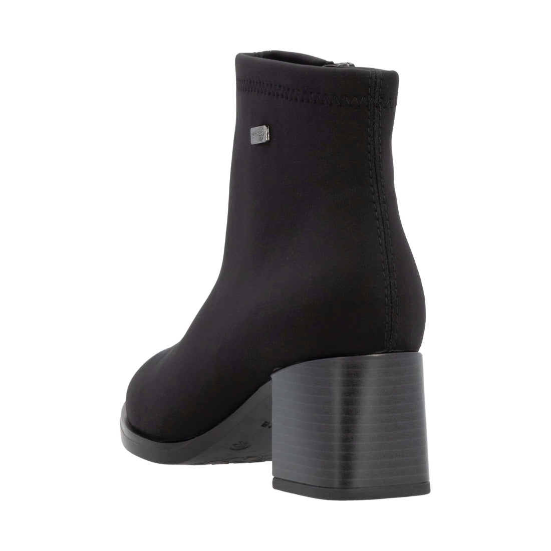 black elegant closed ladies mid height boots