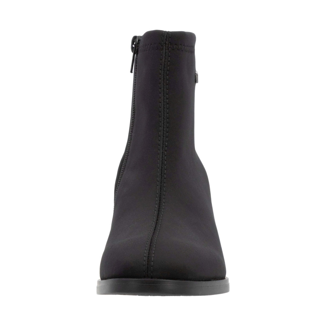 black elegant closed ladies mid height boots