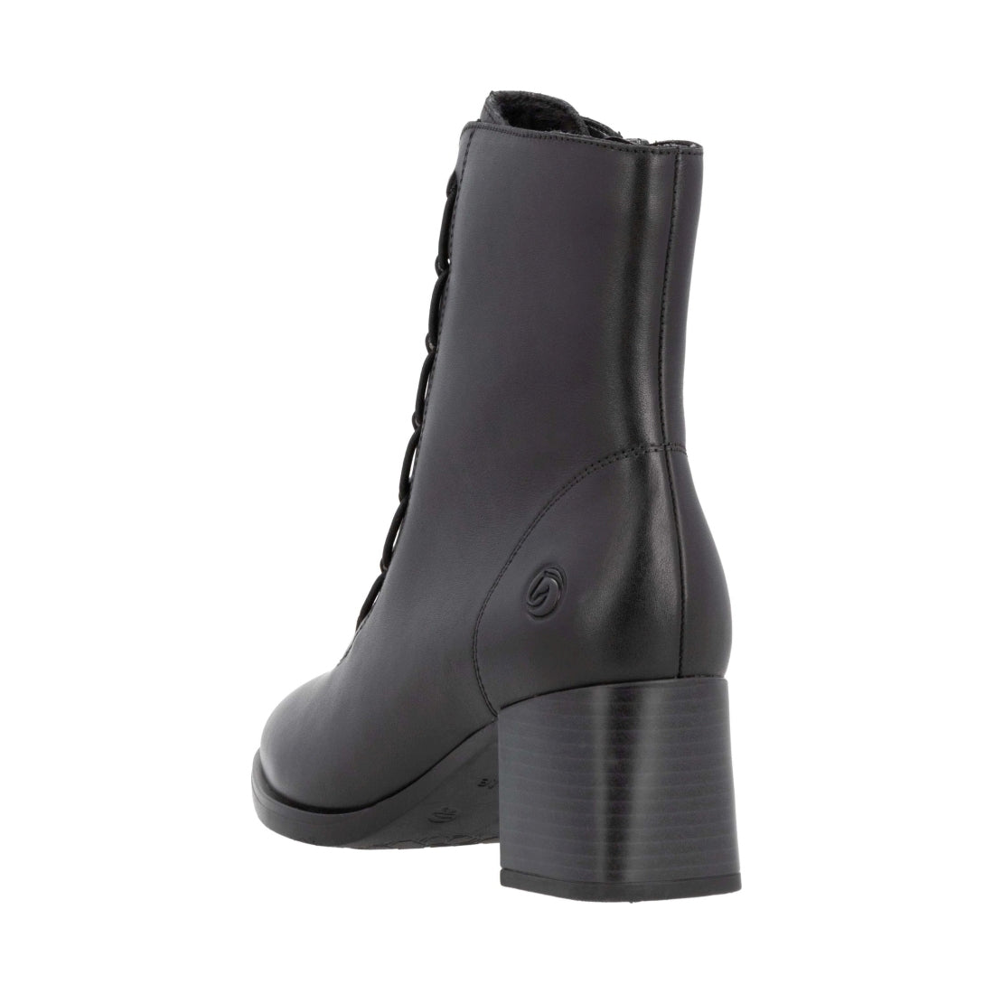 black elegant closed ladies mid height boots