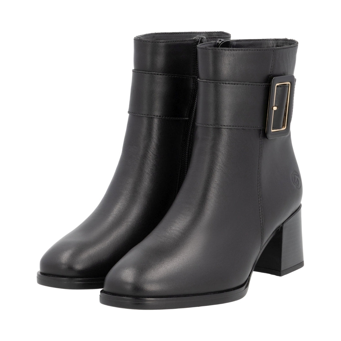 black elegant closed ladies mid height boots