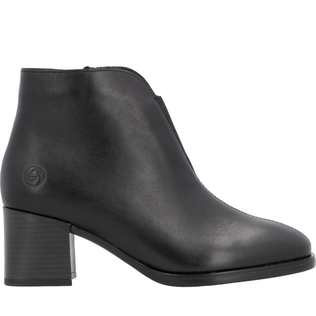 black elegant closed ladies mid height boots