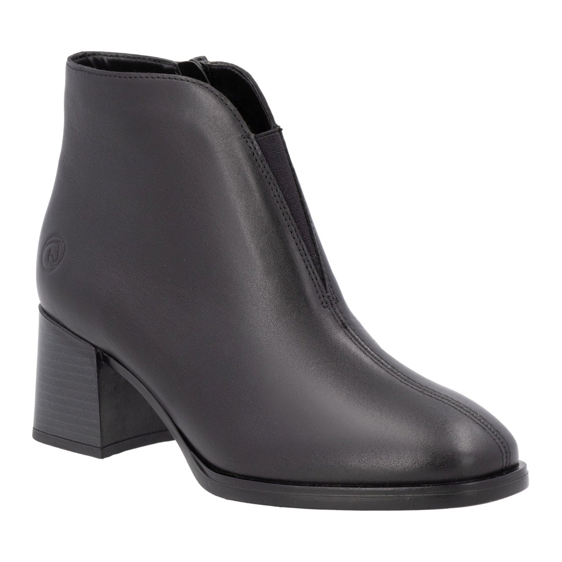 black elegant closed ladies mid height boots