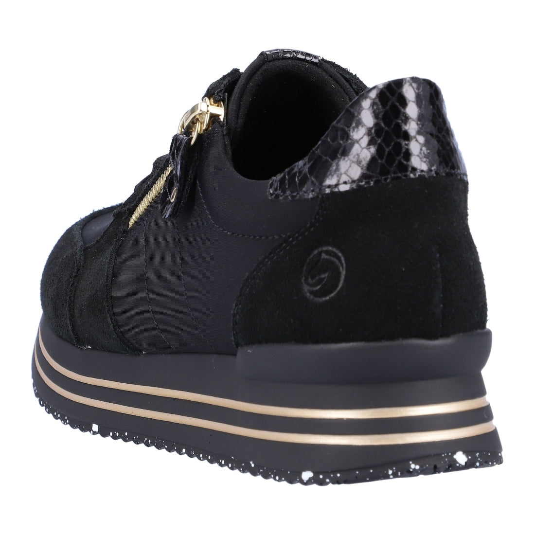 black casual closed ladies shoes