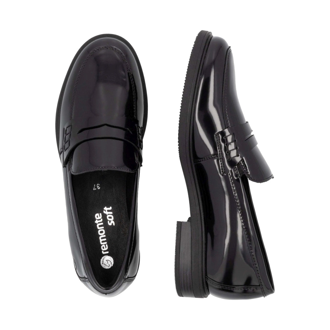 black elegant closed ladies shoes