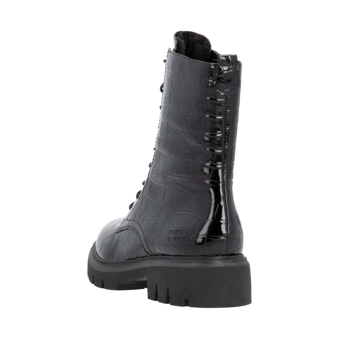 black casual closed ladies mid height boots