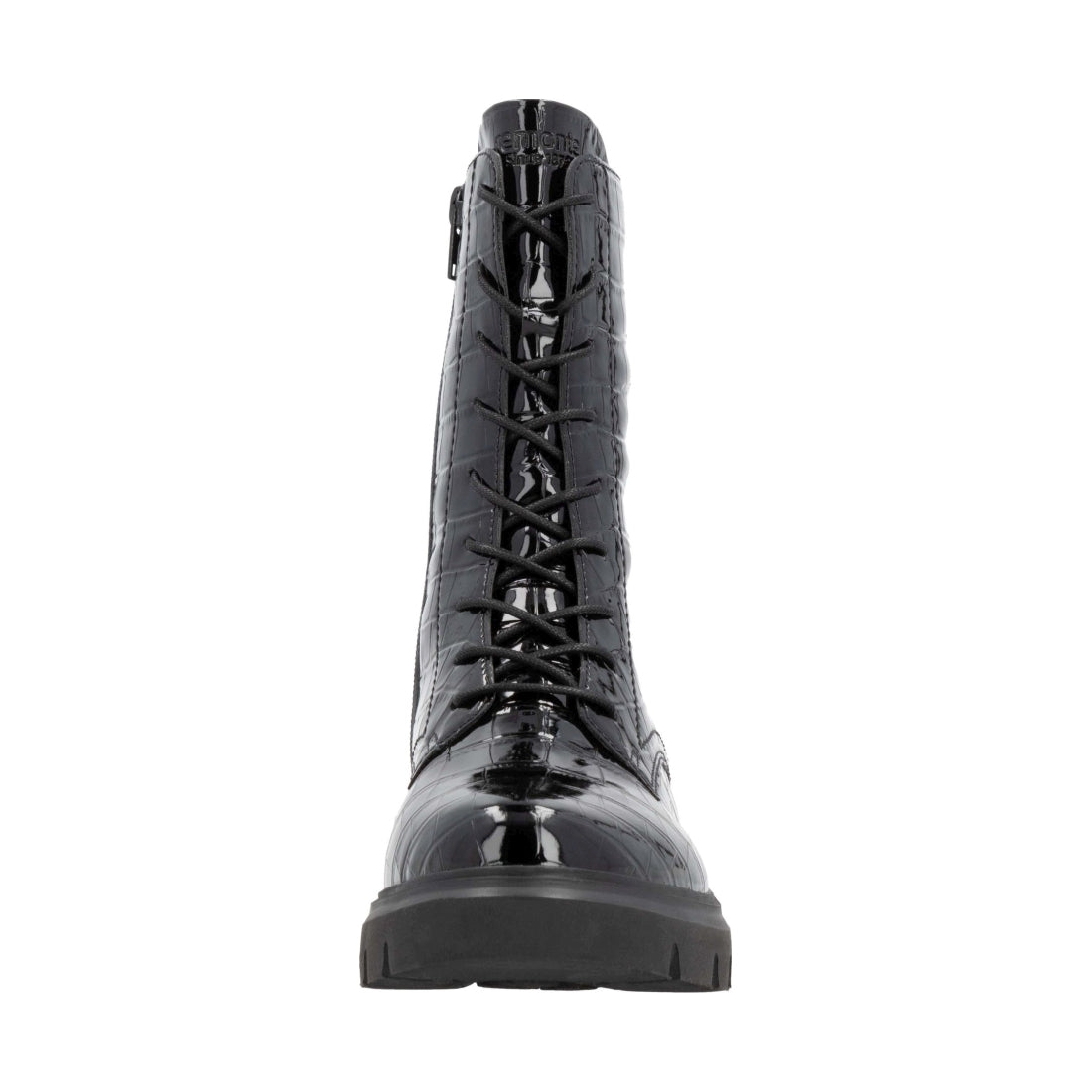 black casual closed ladies mid height boots