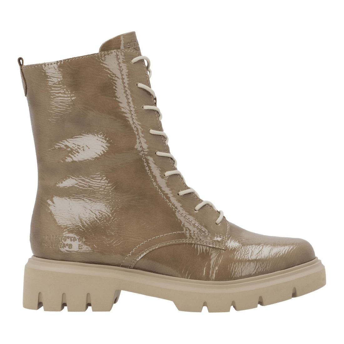 beige casual closed ladies mid height boots