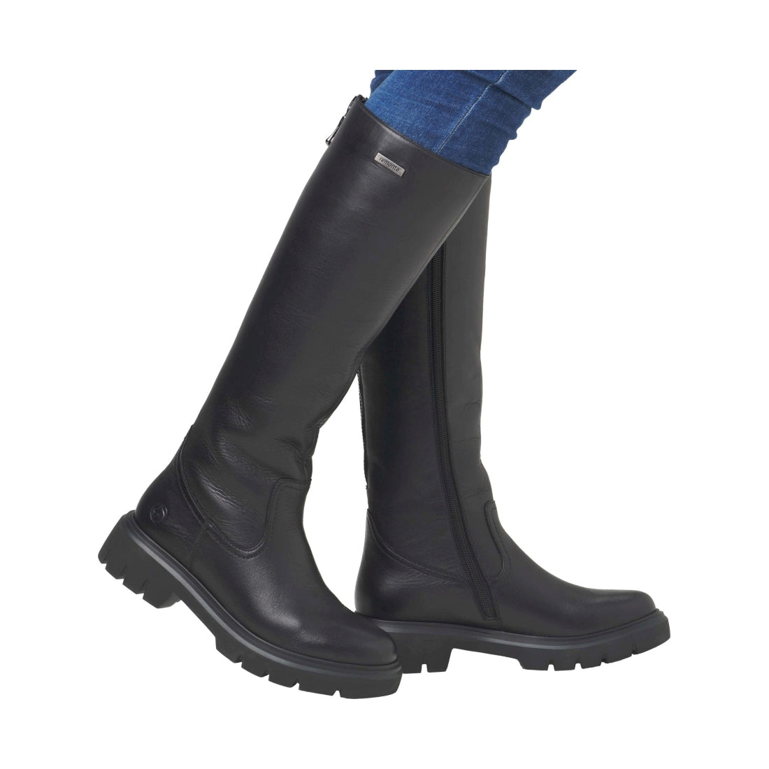 black elegant closed ladies' boots