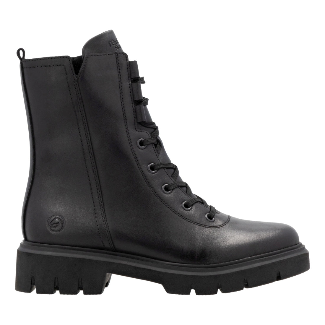 black casual closed ladies mid height boots