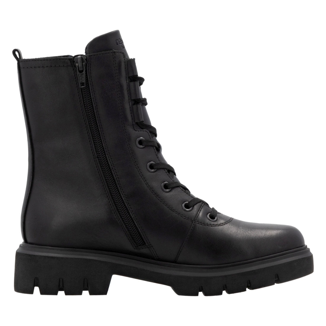 black casual closed ladies mid height boots