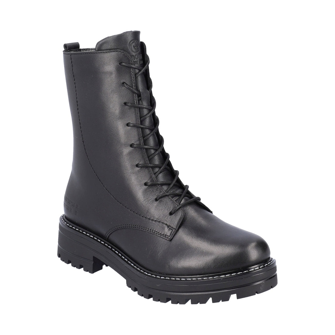 black casual closed ladies mid height boots