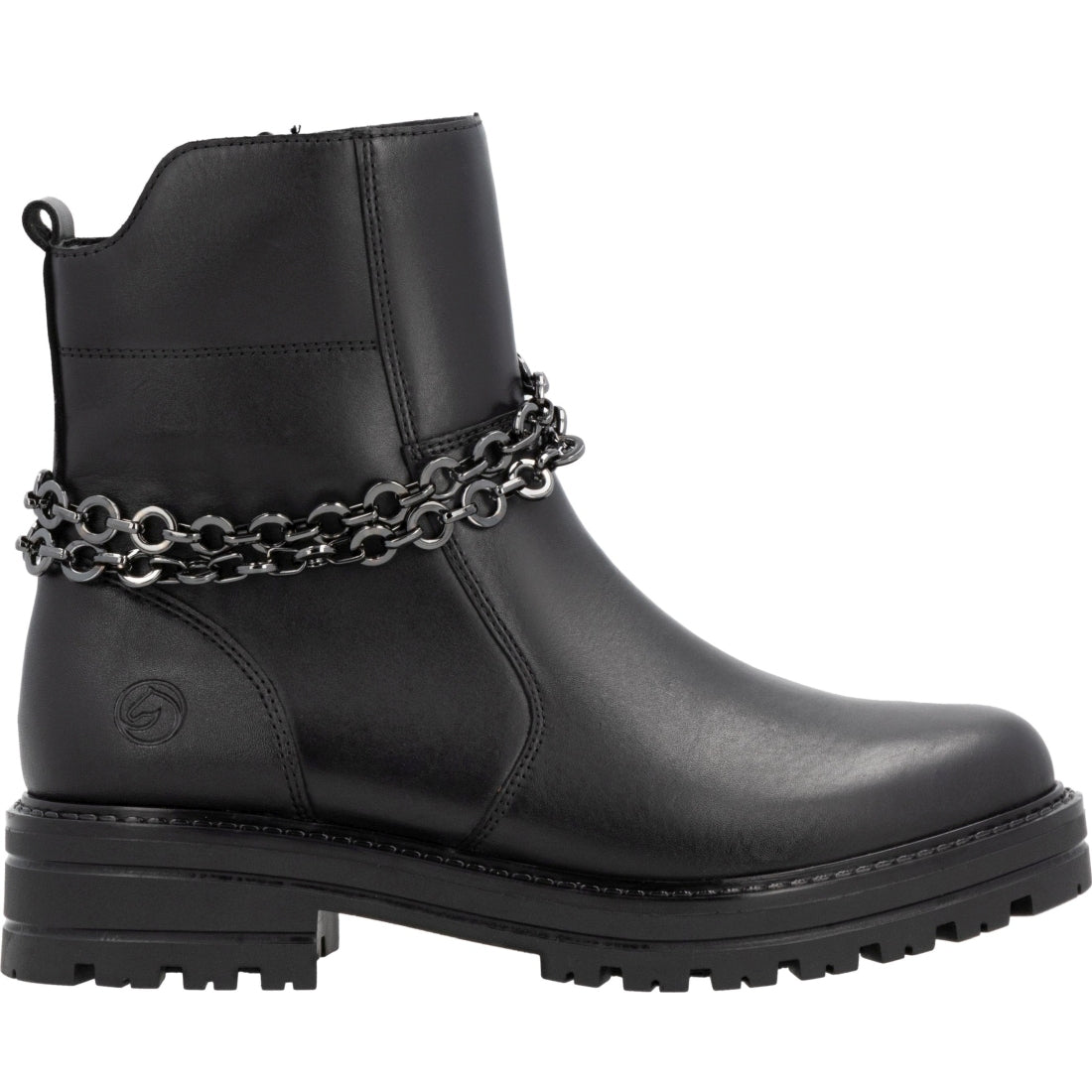 black casual closed ladies mid height boots