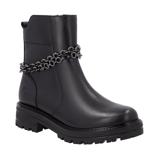 black casual closed ladies mid height boots