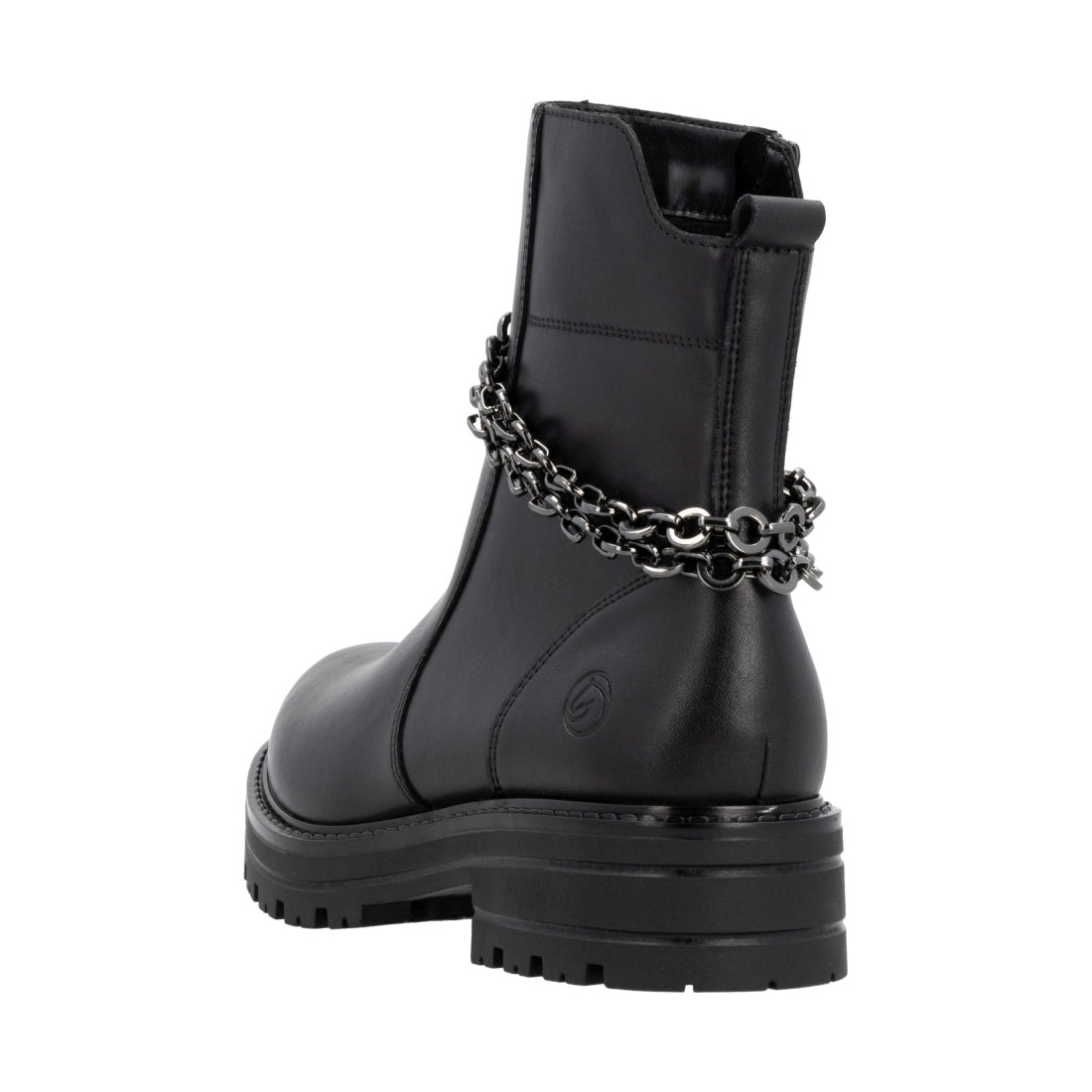 black casual closed ladies mid height boots