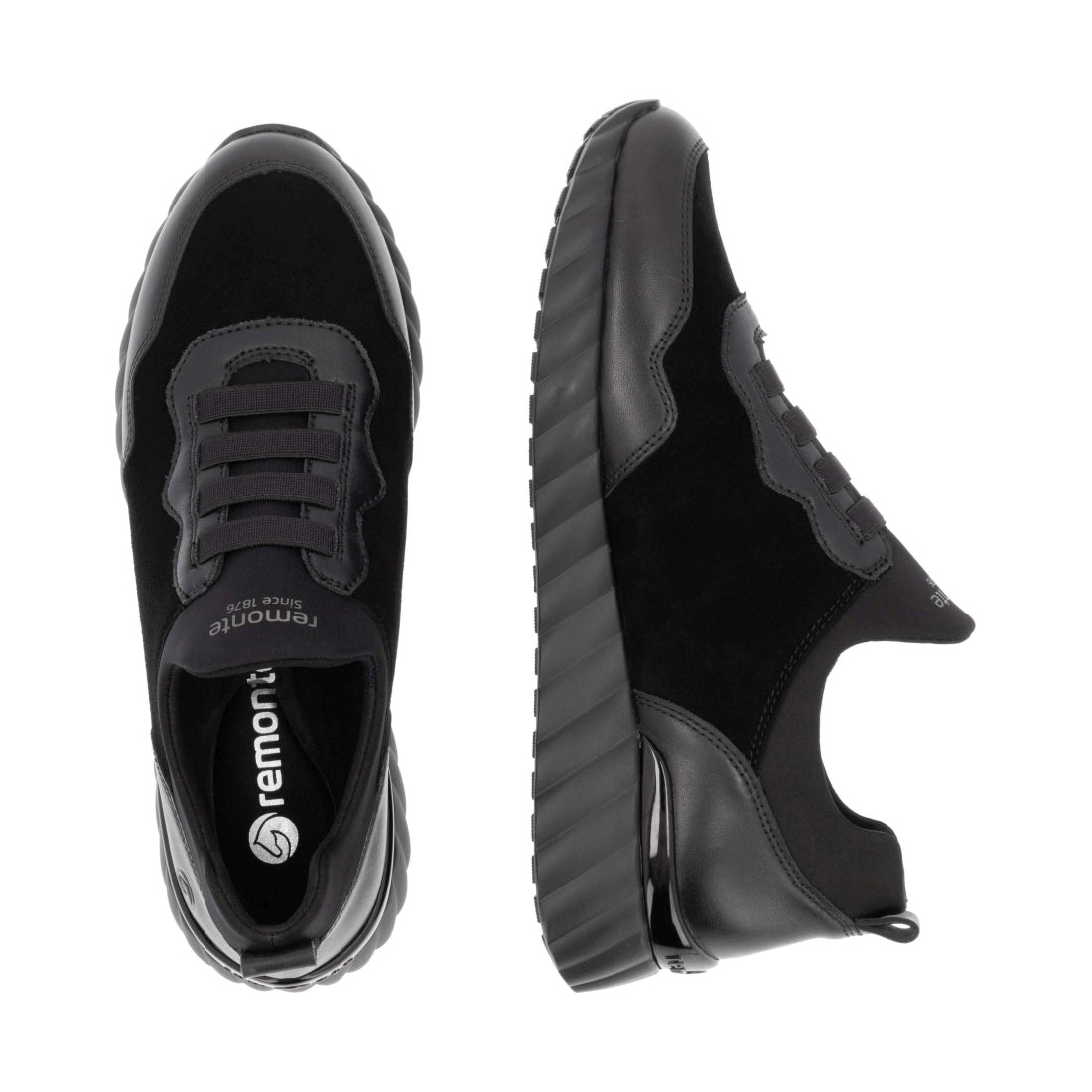 black casual closed ladies shoes