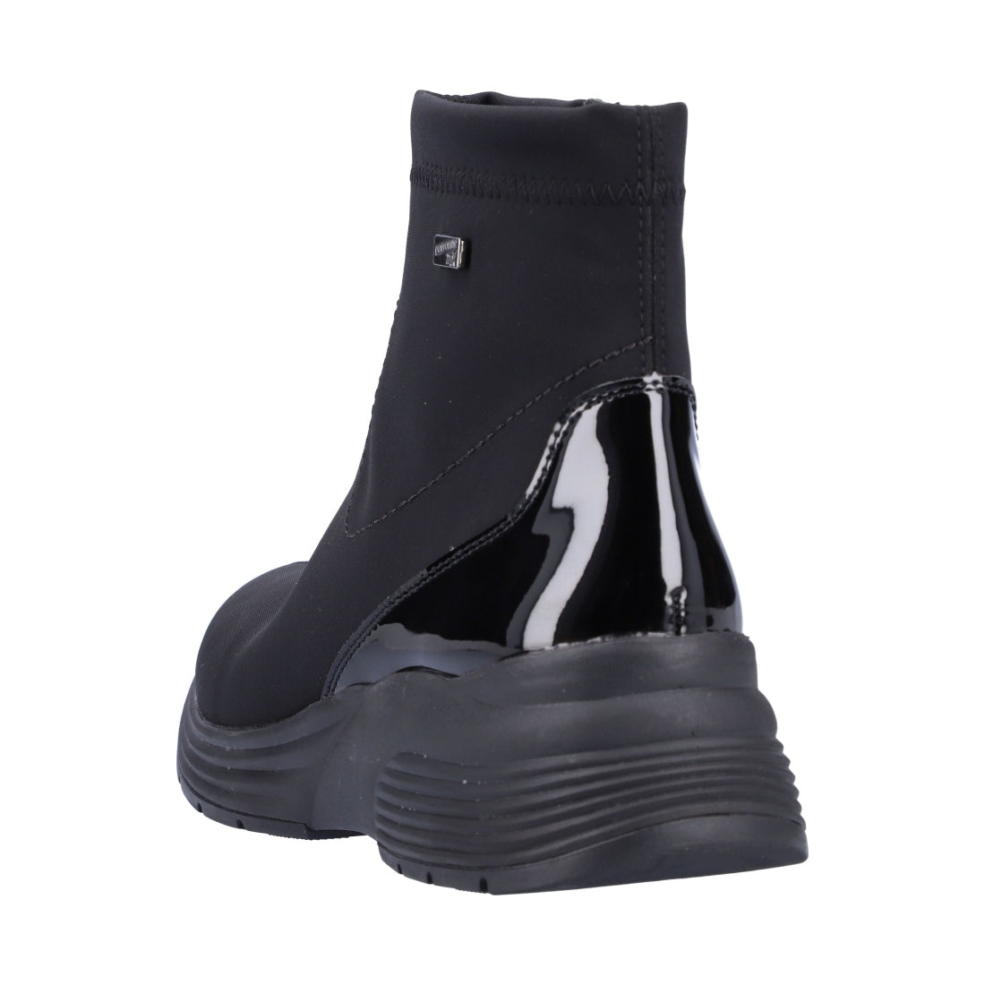 black casual closed ladies mid height boots