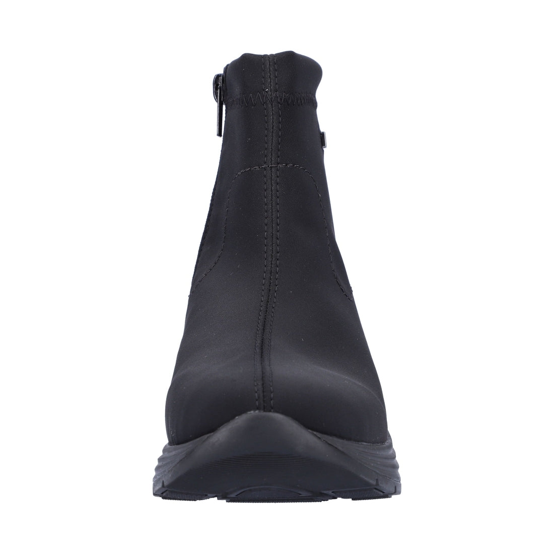 black casual closed ladies mid height boots