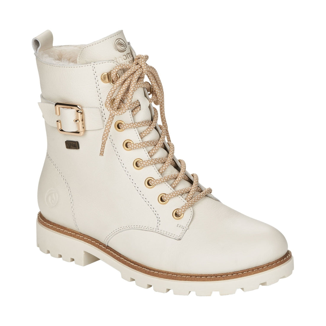 white casual closed ladies mid height boots