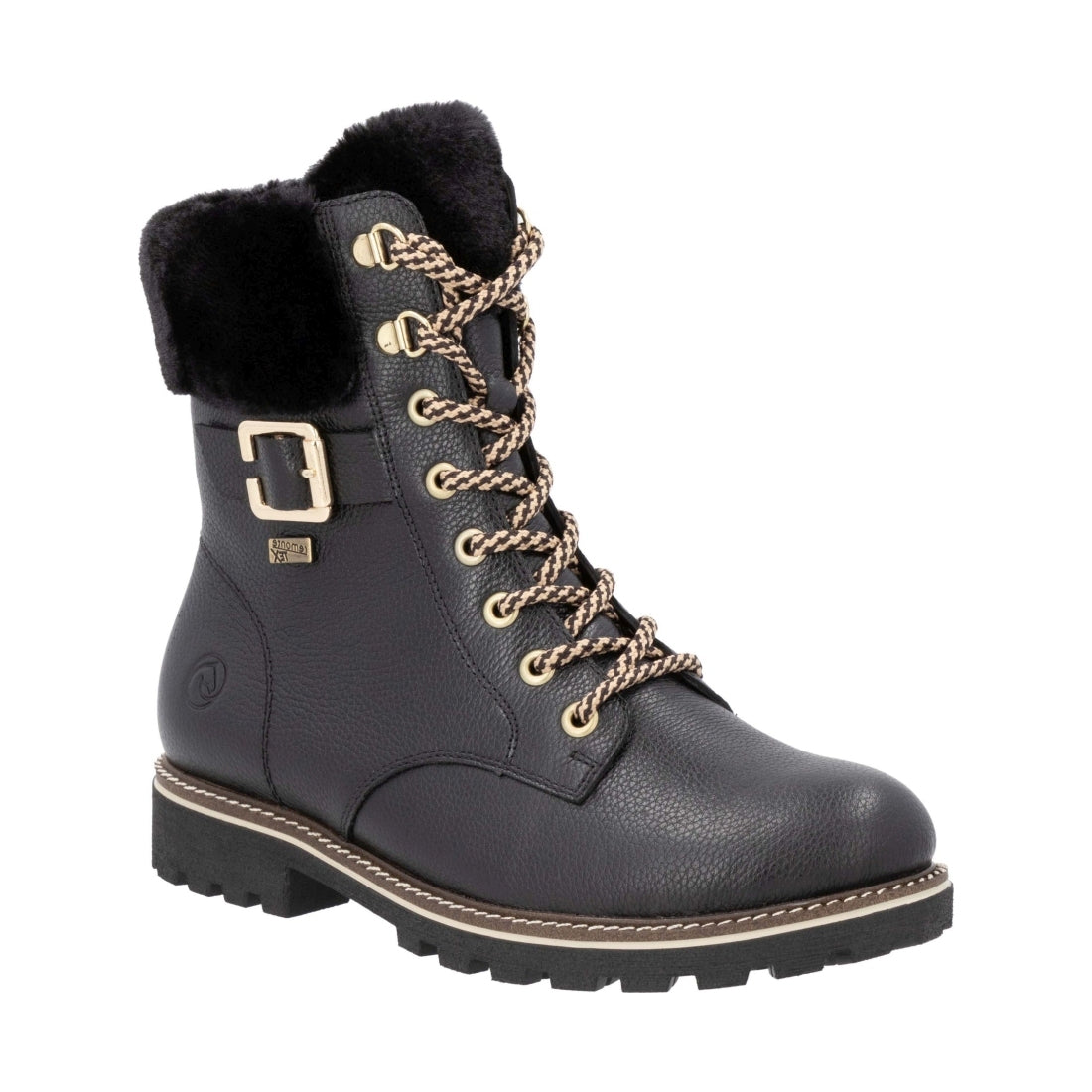 black casual closed ladies mid height boots