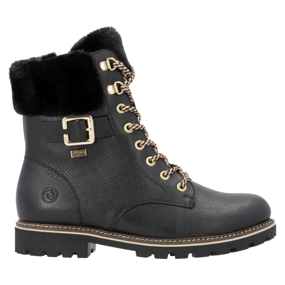 black casual closed ladies mid height boots