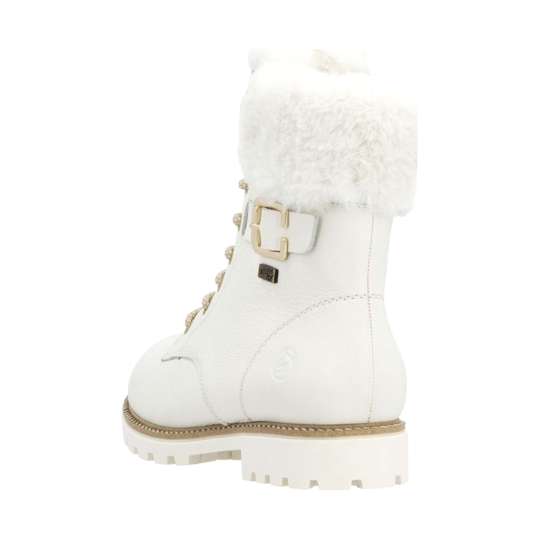 white casual closed ladies mid height boots