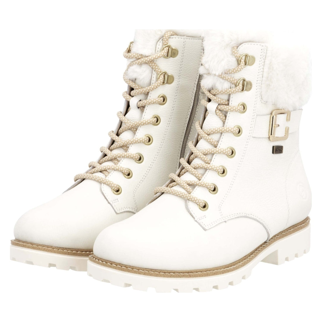 white casual closed ladies mid height boots