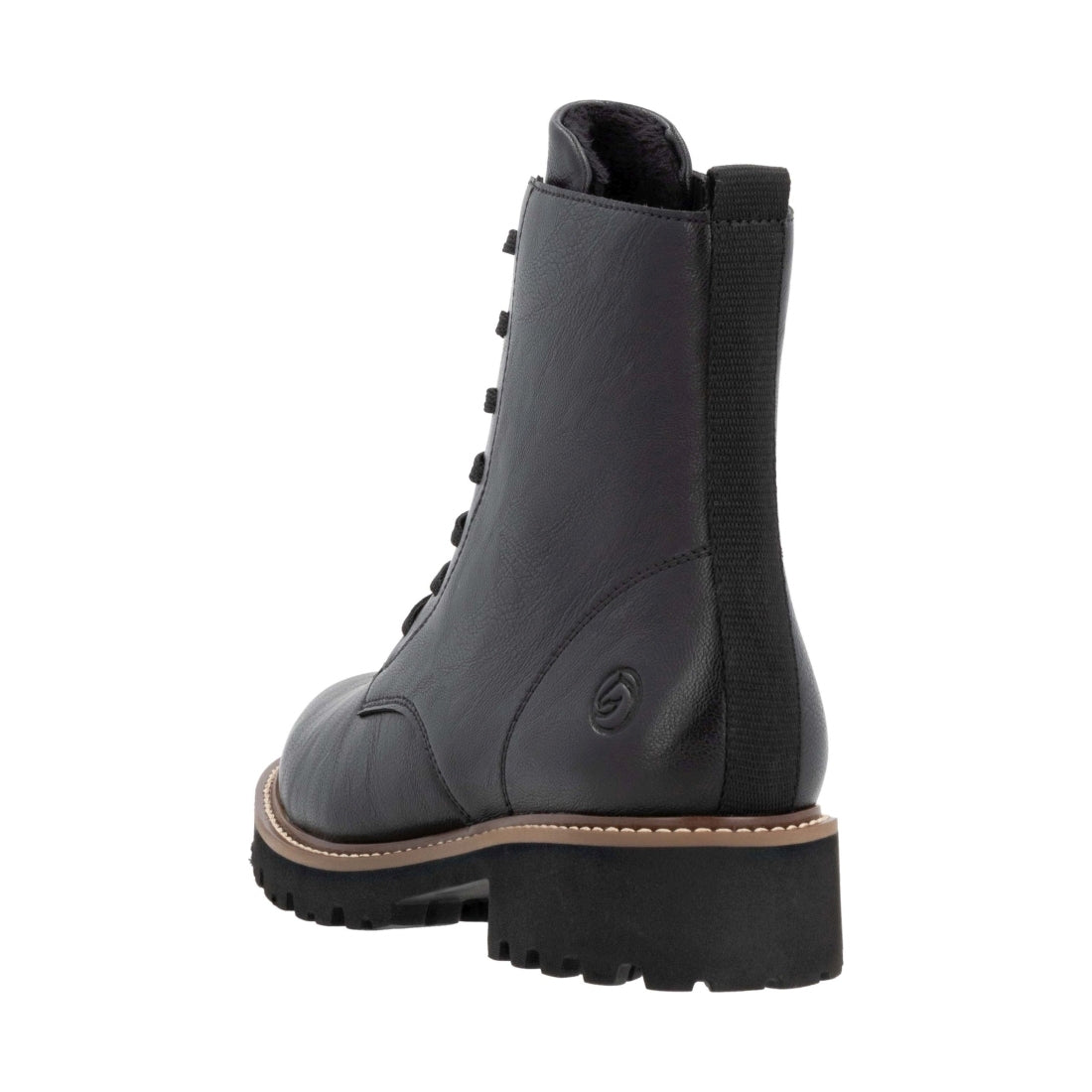 black casual closed ladies mid height boots