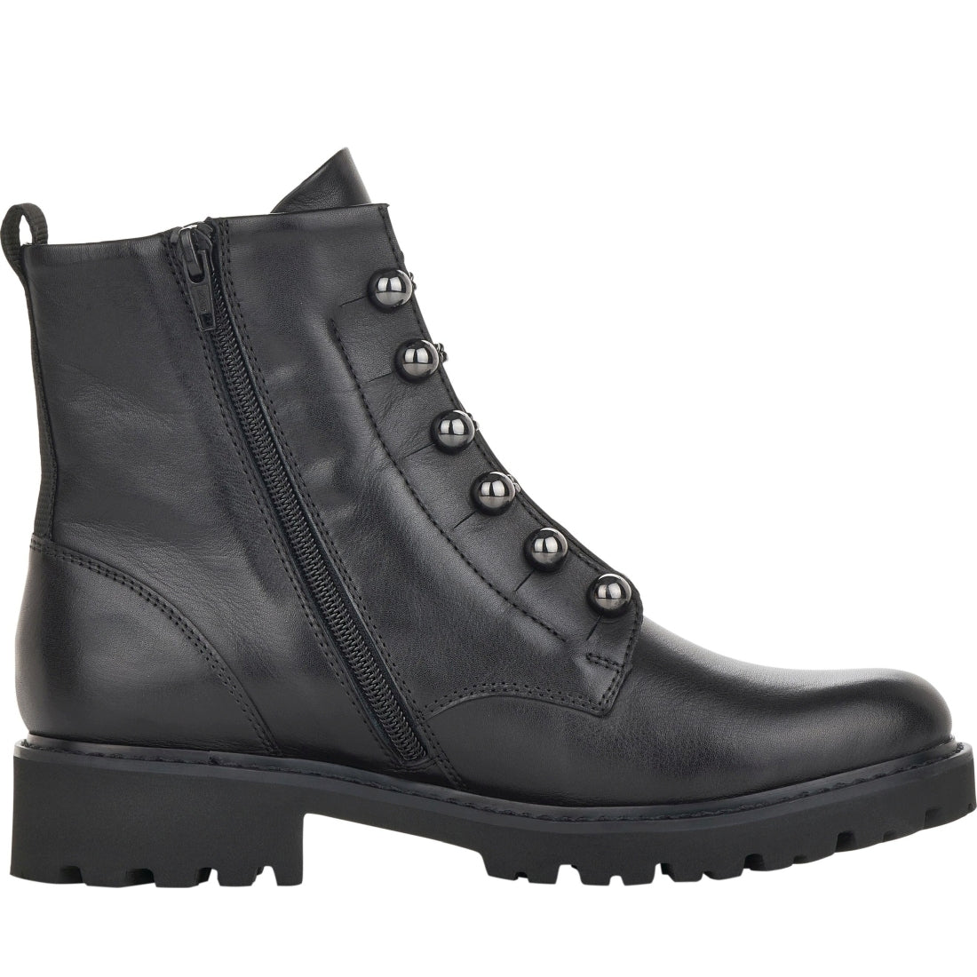 black casual closed ladies mid height boots