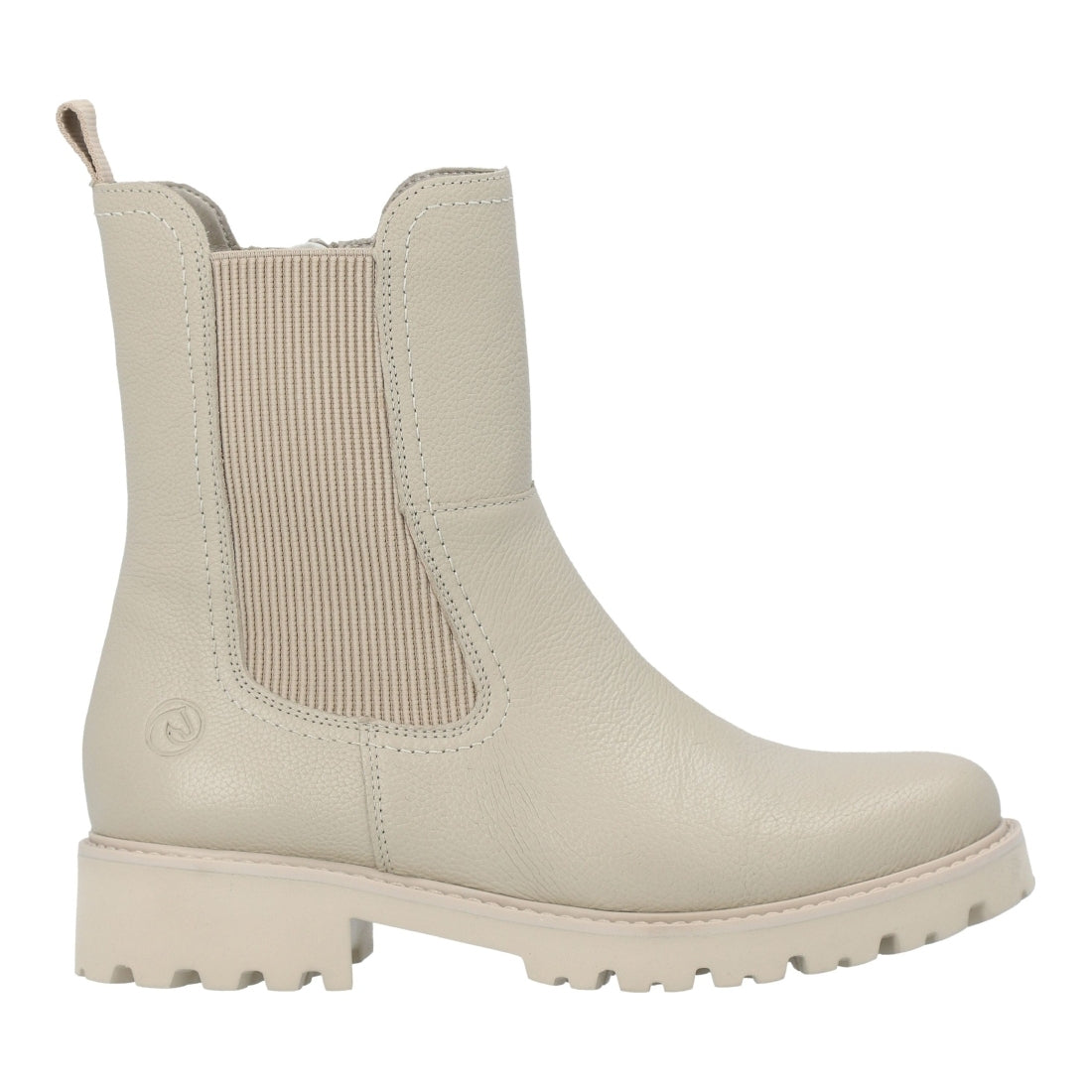 beige casual closed ladies mid height boots