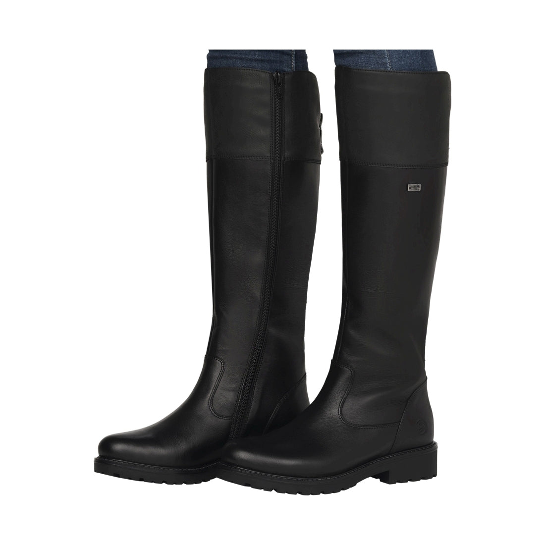 black elegant closed ladies' boots