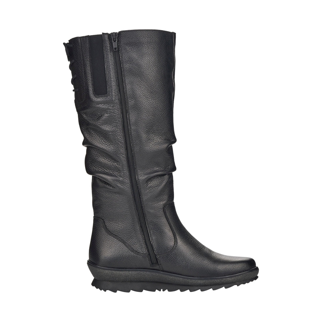 black casual closed ladies' boots