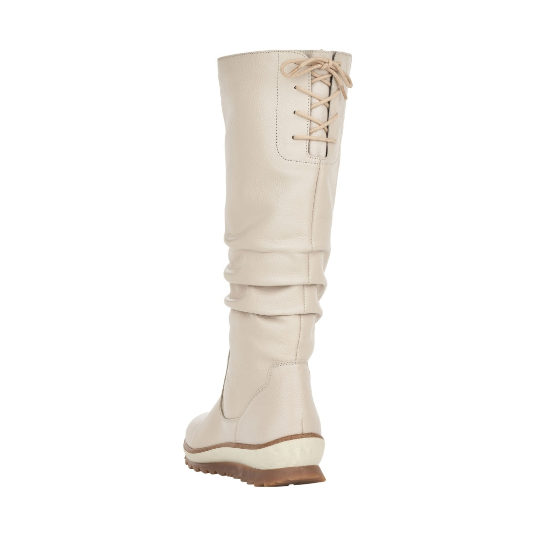 white casual closed ladies' boots