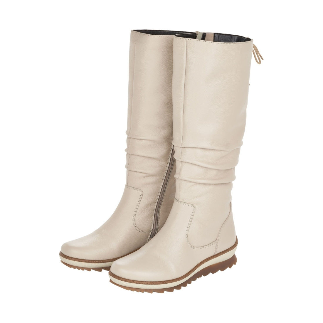 white casual closed ladies' boots