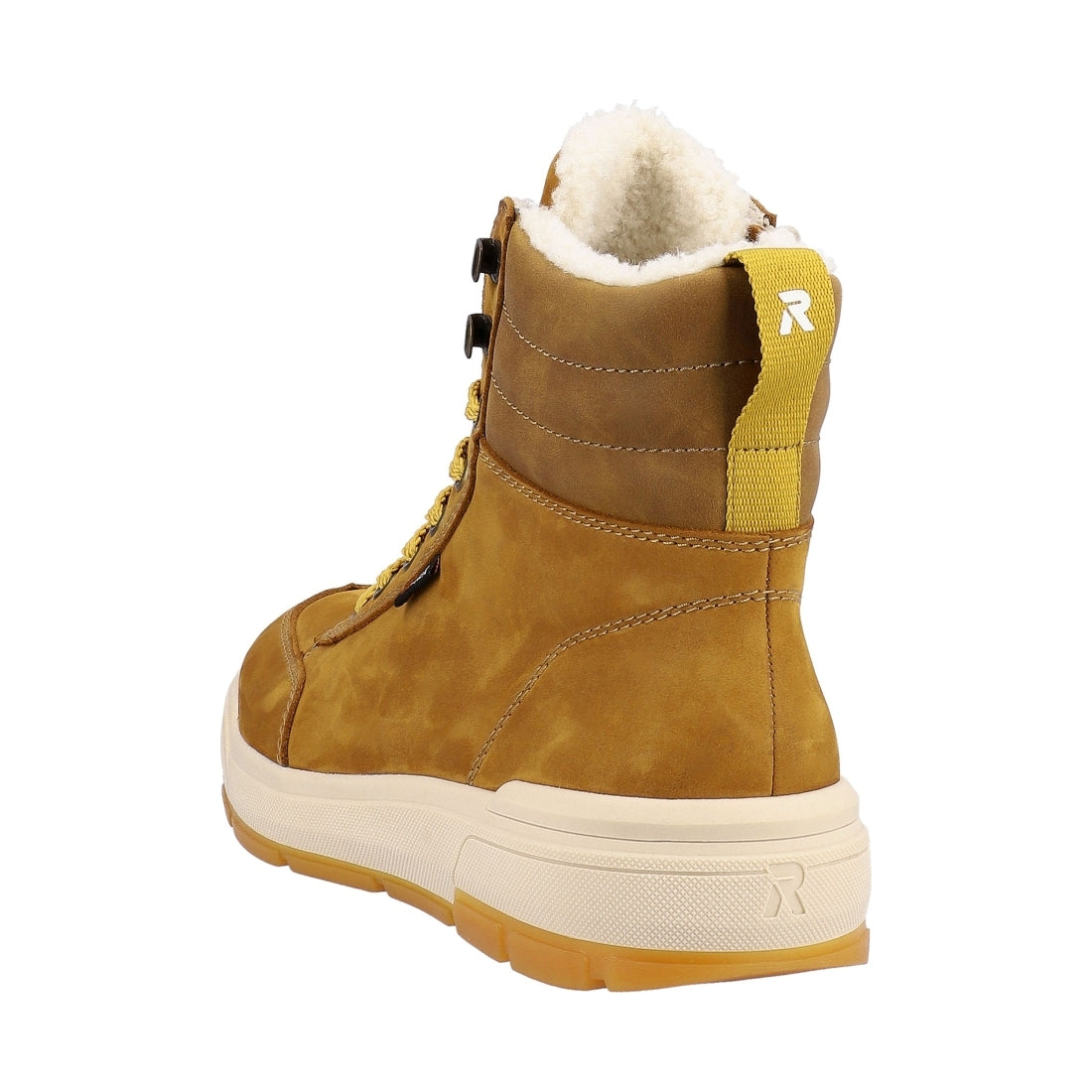 yellow casual closed men's boots