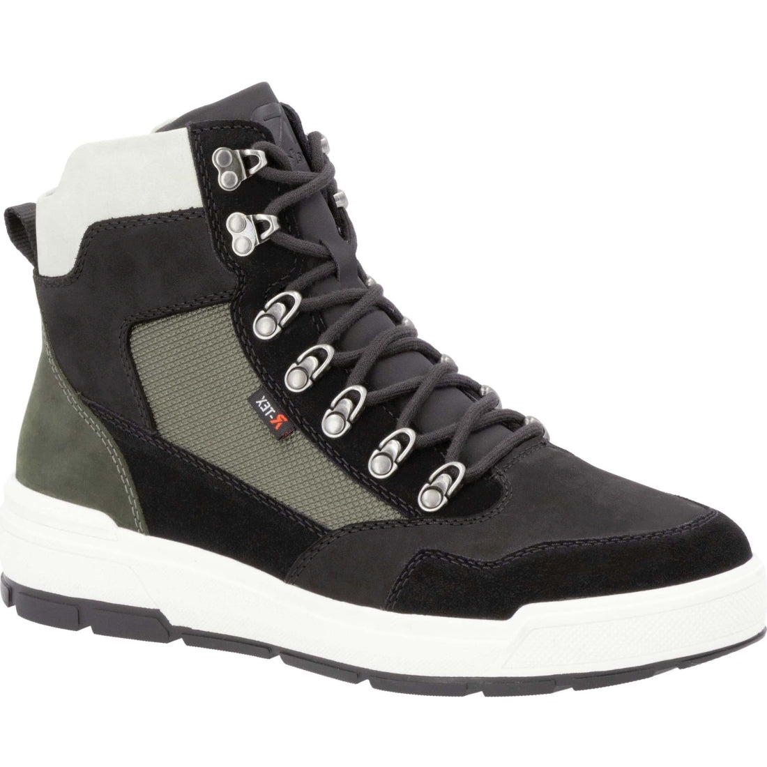 black casual closed men's boots