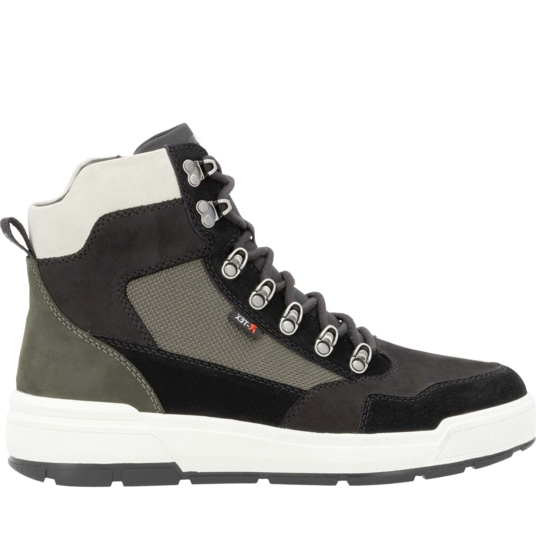 black casual closed men's boots