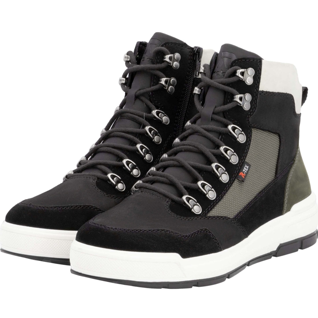 black casual closed men's boots