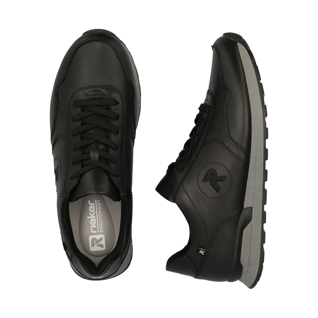 black casual closed men's shoes