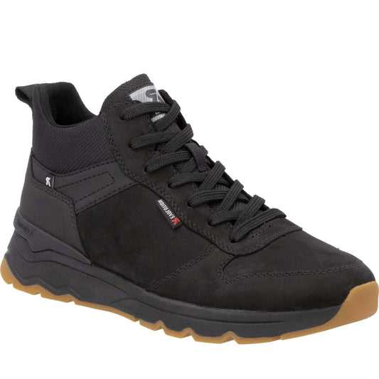 black casual closed men's boots