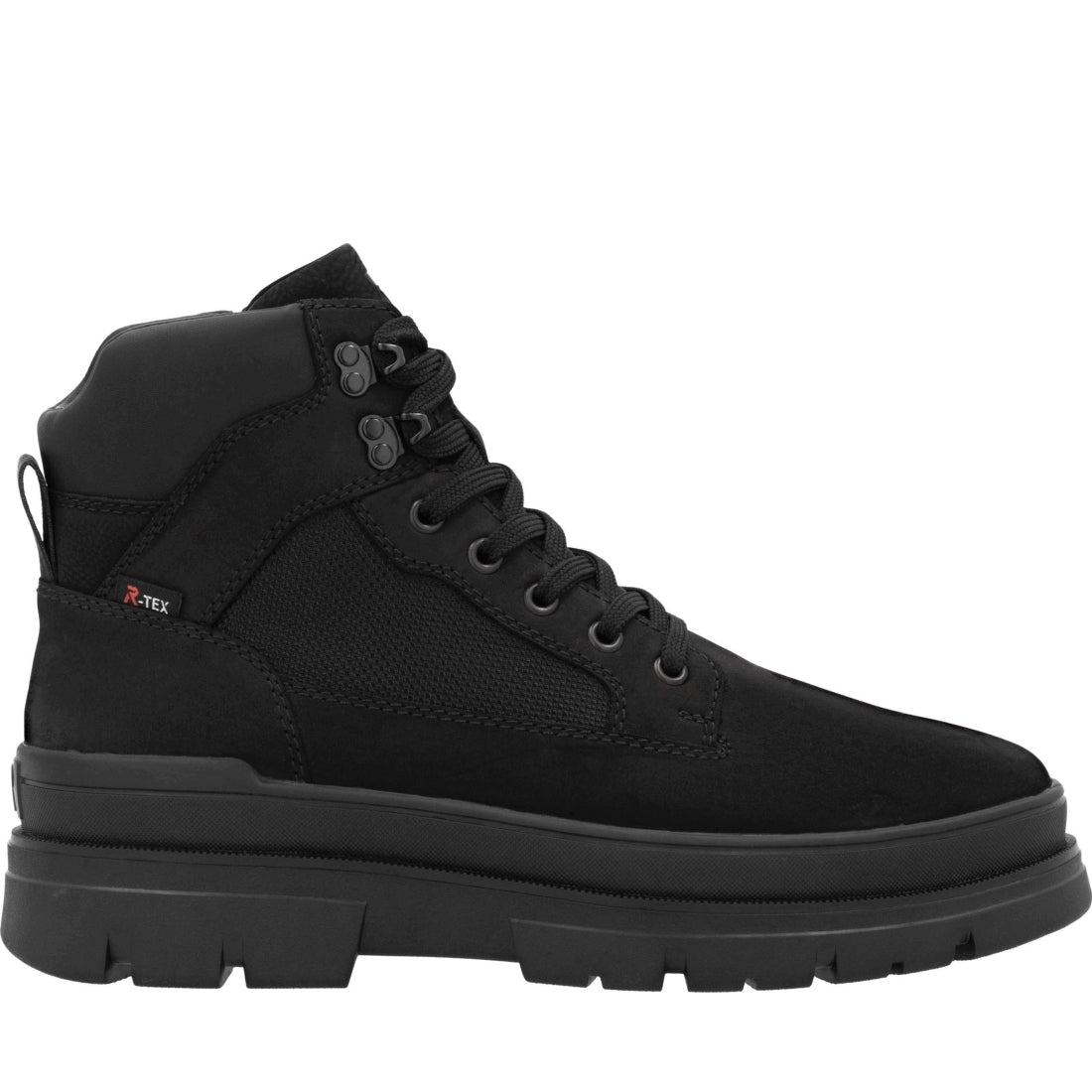 black casual closed men's boots